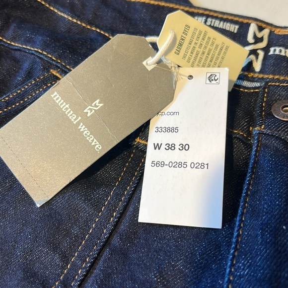 Mutual Weave Men’s Otter Dark Wash Blue Jeans Size 38X30 - Picture 11 of 12